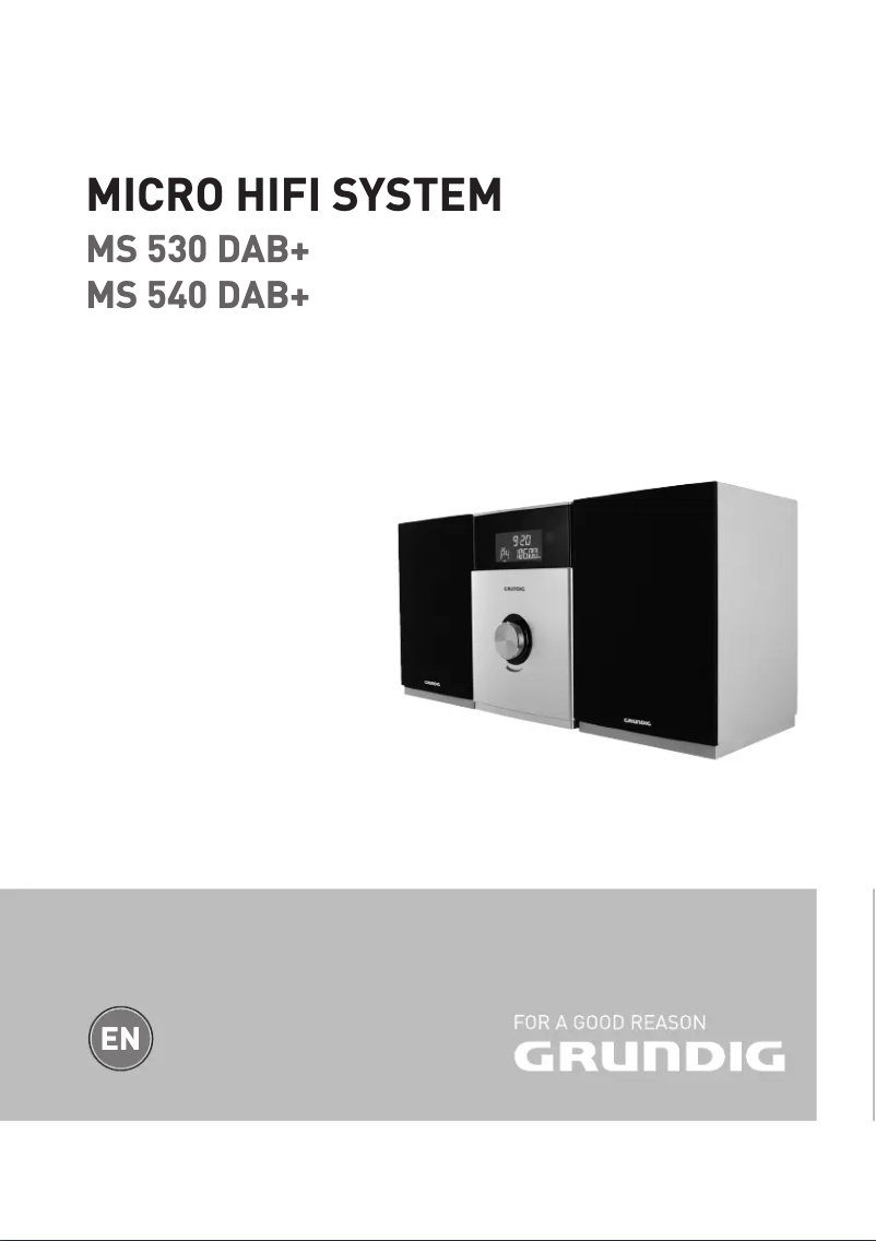 Página 1 del manual Manual de usuario Grundig MS 540 DAB plus