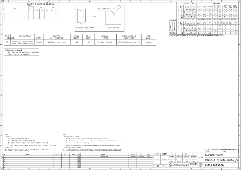 Imagen de la primera página del manual del dispositivo VX182C9