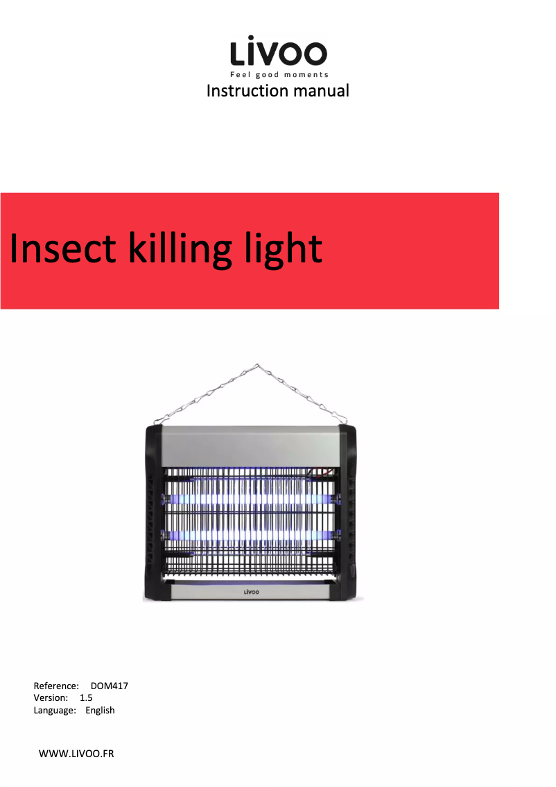 Página 1 del manual Manual de usuario Livoo DOM417