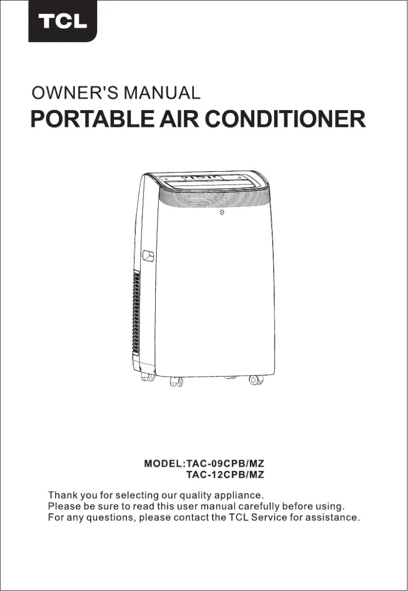 Página 1 del manual Manual de usuario TCL TAC-12CPB/MZ
