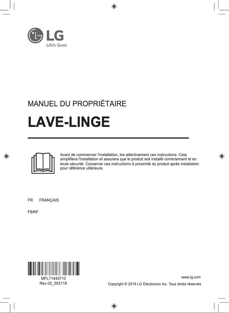 Página 1 del manual Manual de usuario LG F84N52T