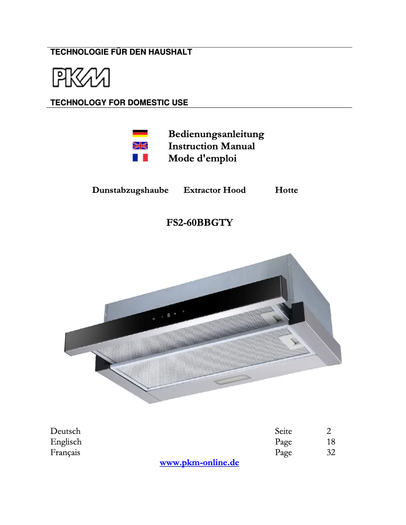 Imagen de la primera página del manual del dispositivo FS2-60BBGTY