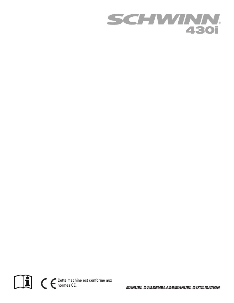 Página 1 del manual Manual de usuario Schwinn 430i