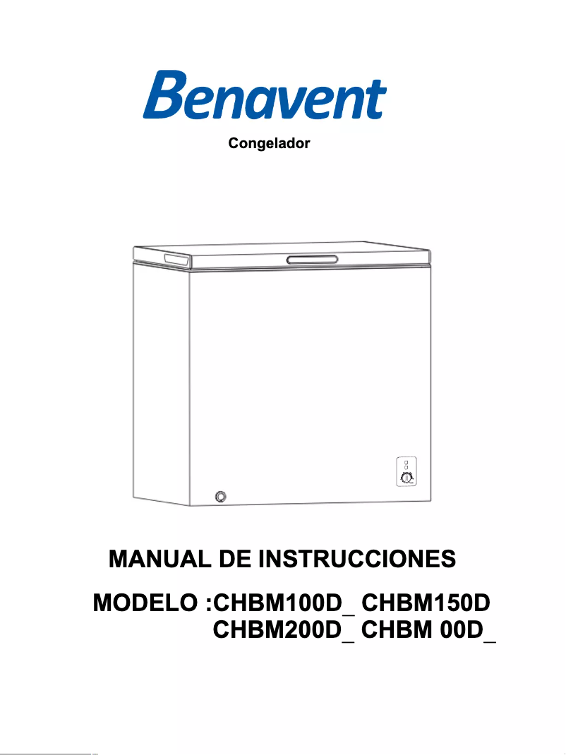 Imagen de la primera página del manual del dispositivo CHBM150D