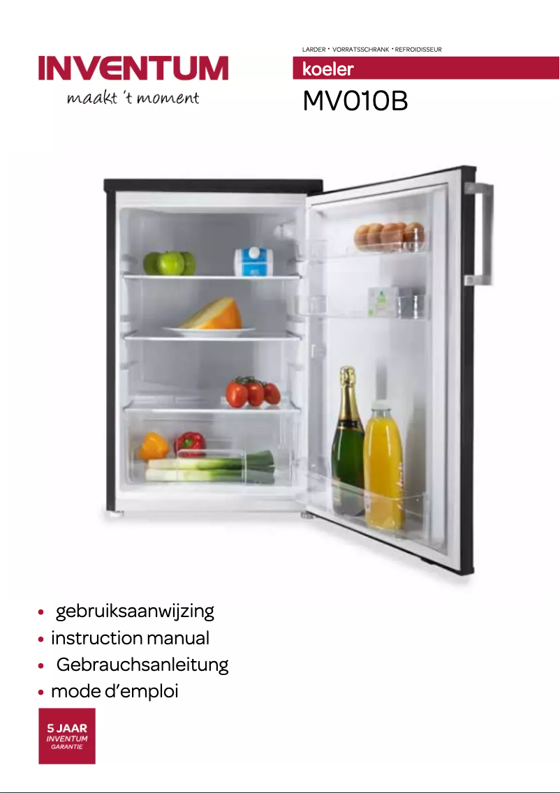 Imagen de la primera página del manual del dispositivo MV010B