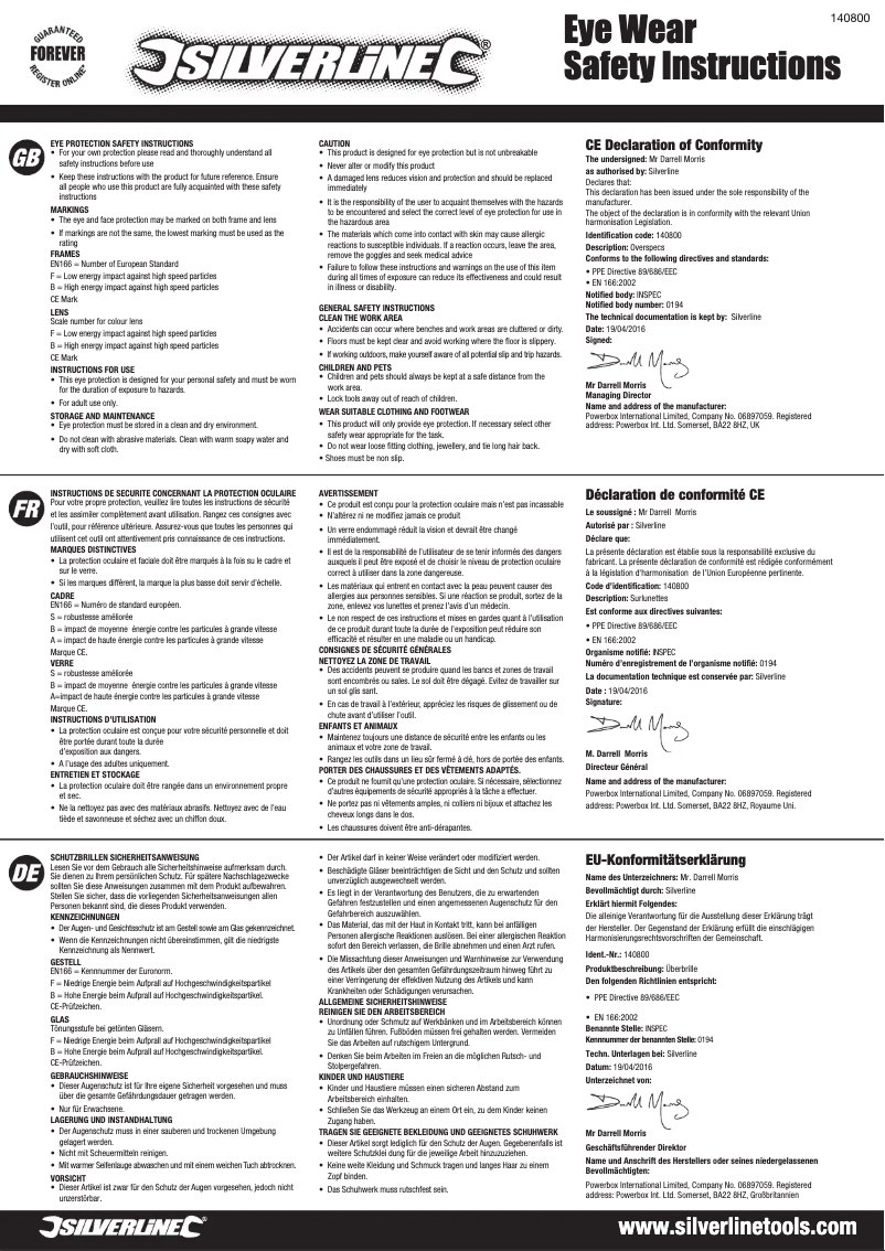 Página 1 del manual Manual de usuario Silverline 140800