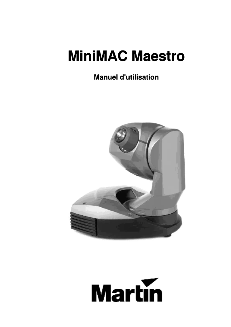 Página 1 del manual Manual de usuario Martin MiniMAC Maestro