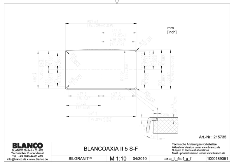 Imagen de la primera página del manual del dispositivo AXIA II 5 S-F