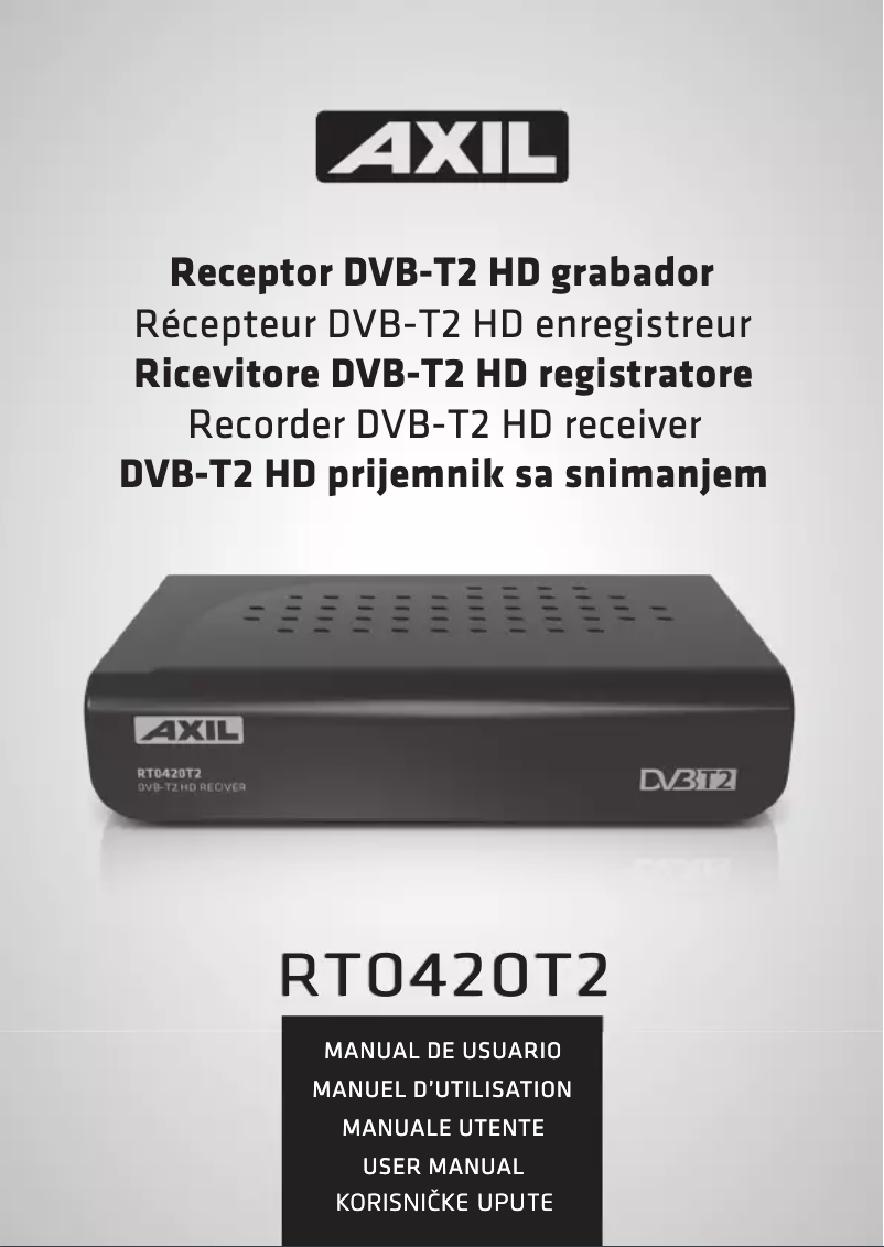 Imagen de la primera página del manual del dispositivo RT0420T2