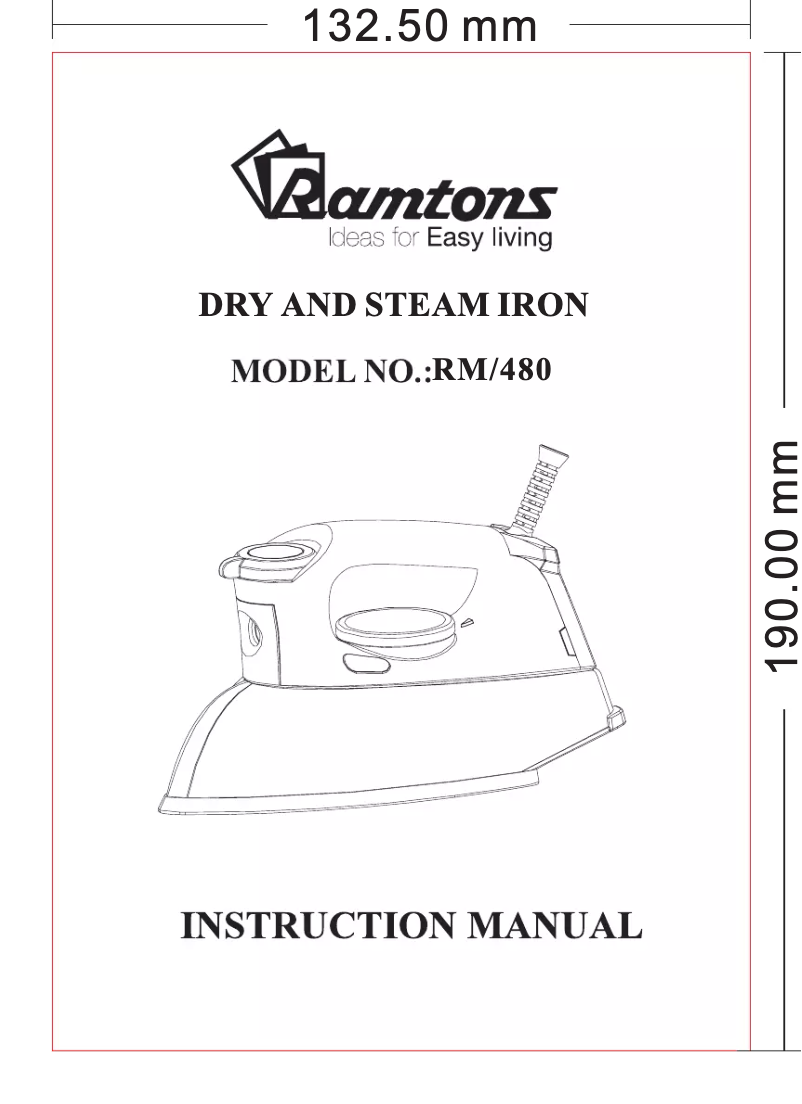 Imagen de la primera página del manual del dispositivo RM/480