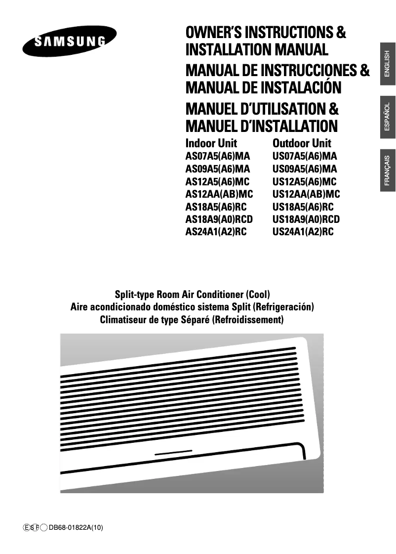 Imagen de la primera página del manual del dispositivo US24A2RC