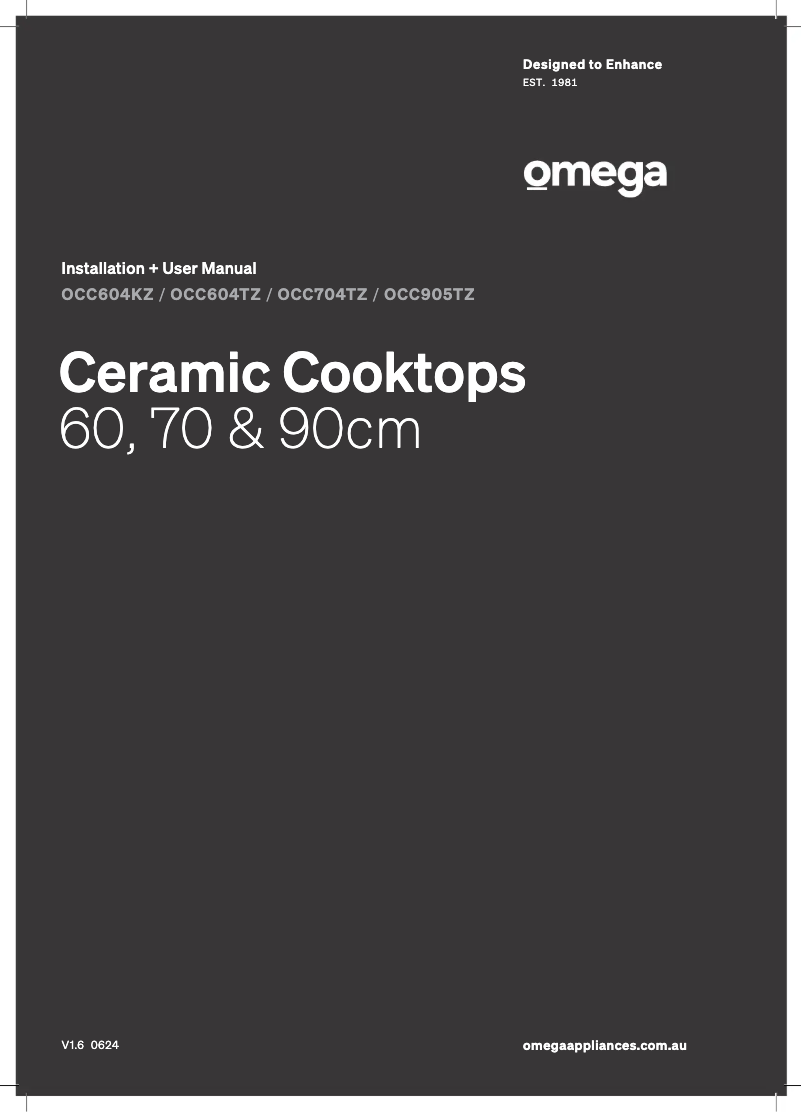 Imagen de la primera página del manual del dispositivo OCC905TZ