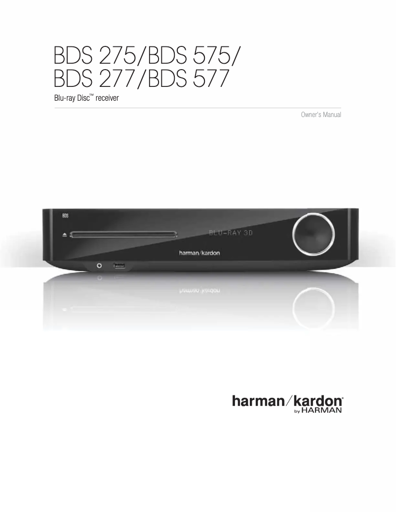 Página 1 del manual Manual de usuario Harman Kardon BDS 575
