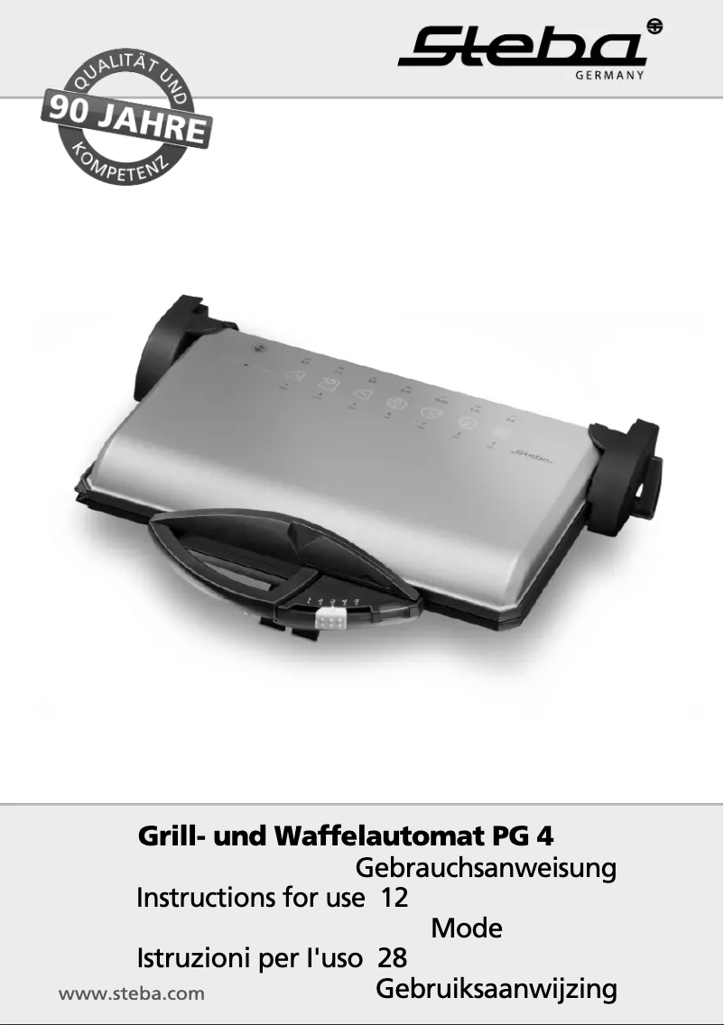 Página 1 del manual Manual de usuario Steba PG4