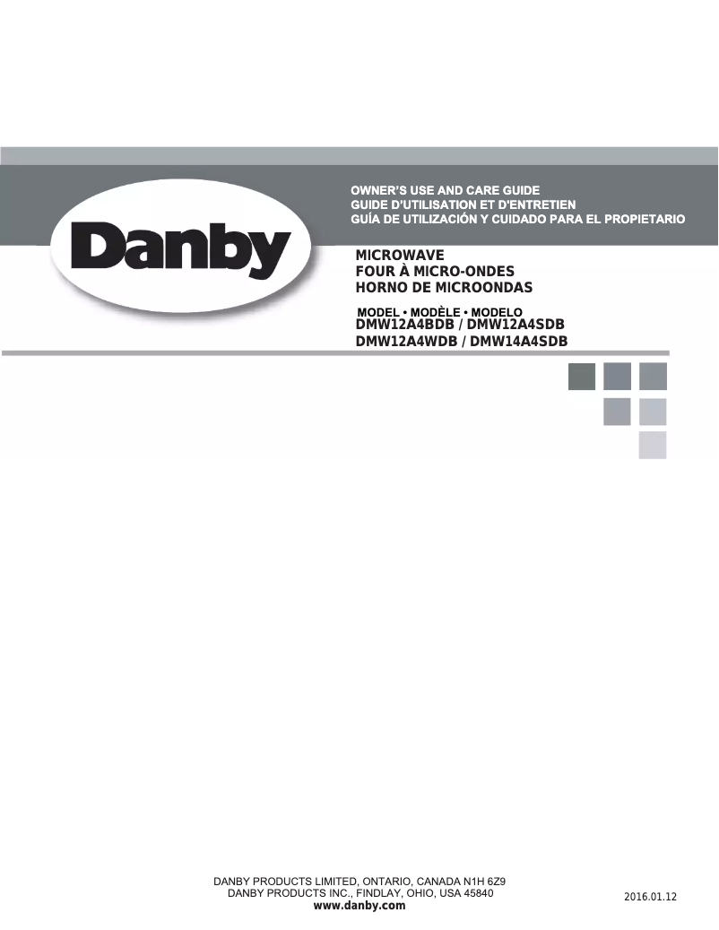 Página 1 del manual Manual de instrucciones Danby DMW12A4WDB