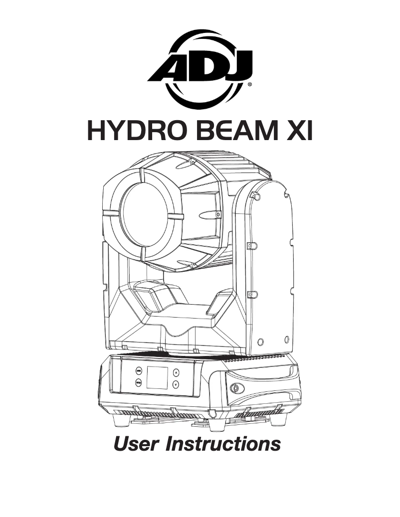 Página 1 del manual Manual de usuario Adj Hydro Beam X1