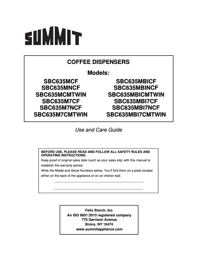 Imagen de la primera página del manual del dispositivo SBC635MCMTWIN