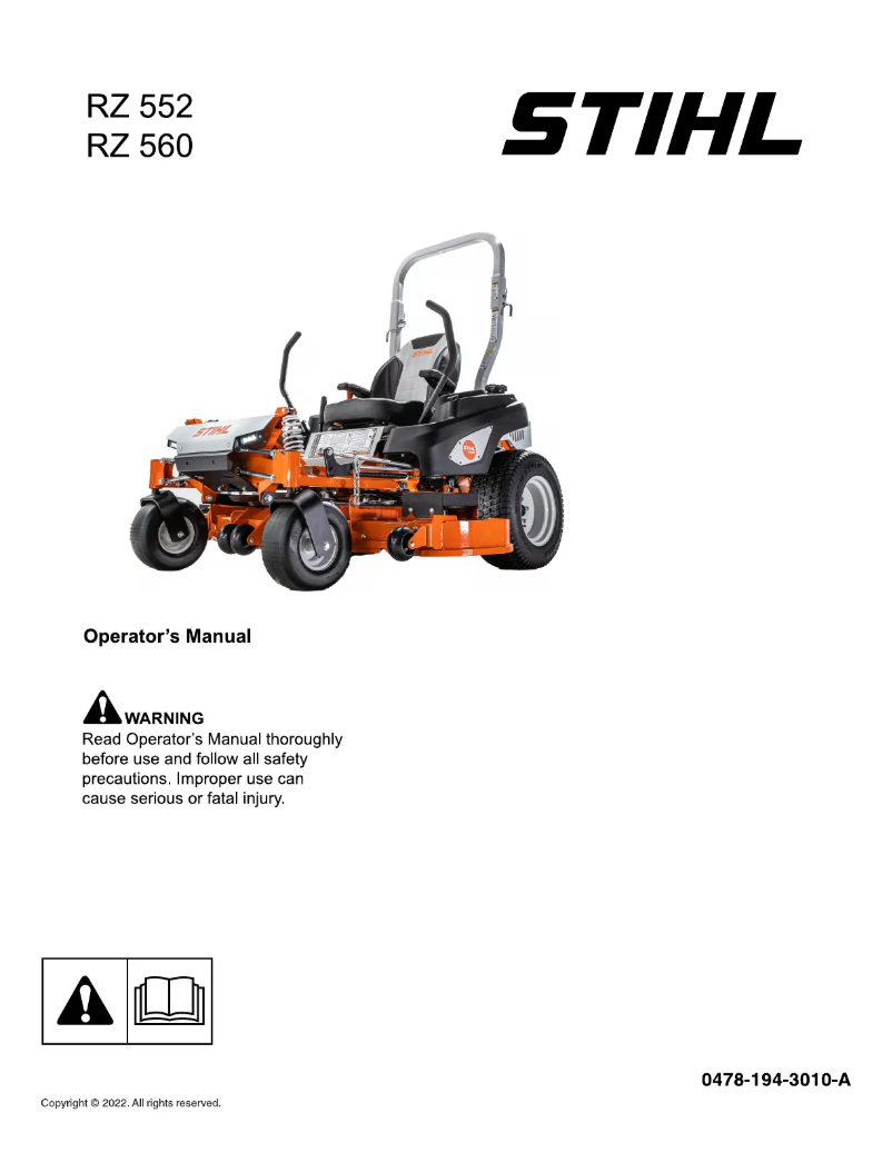 Imagen de la primera página del manual del dispositivo RZ 500