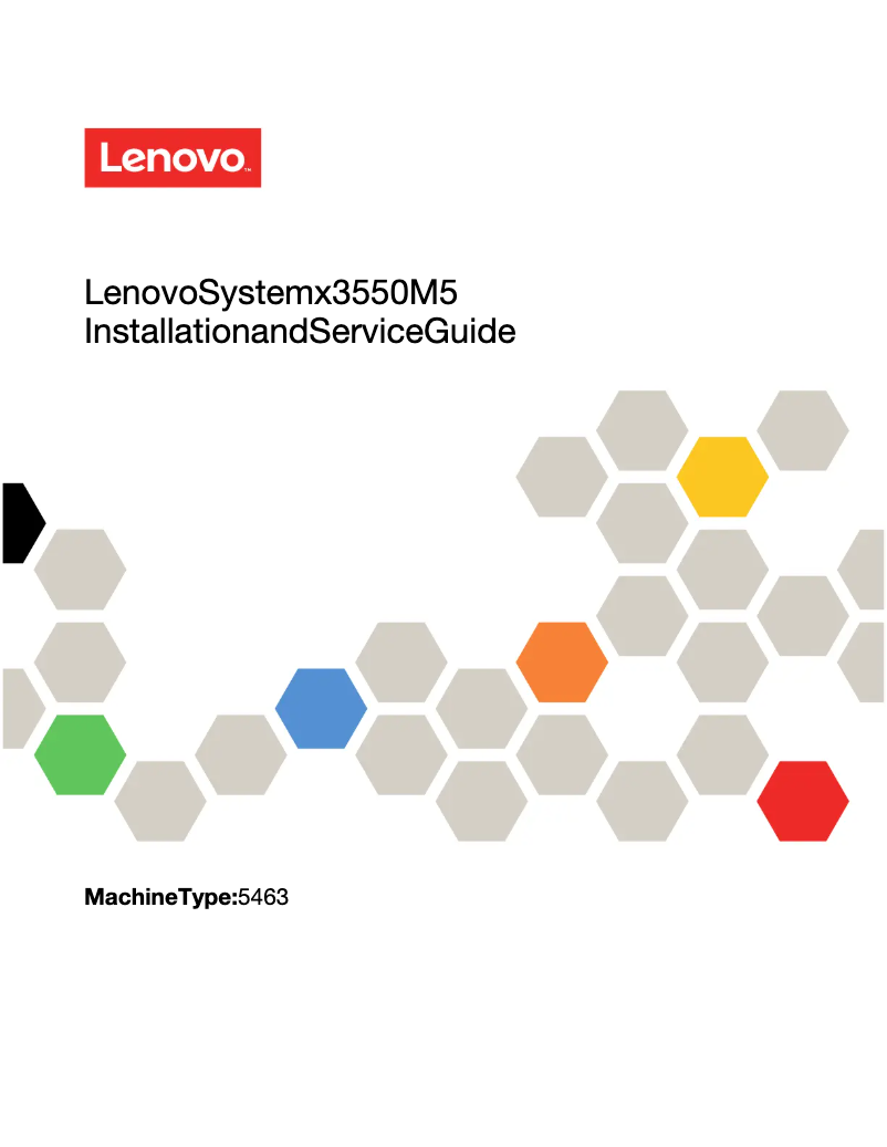 Página 1 del manual Manual de usuario Lenovo System x3550 M5