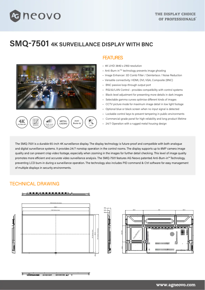 Imagen de la primera página del manual del dispositivo SMQ-7501