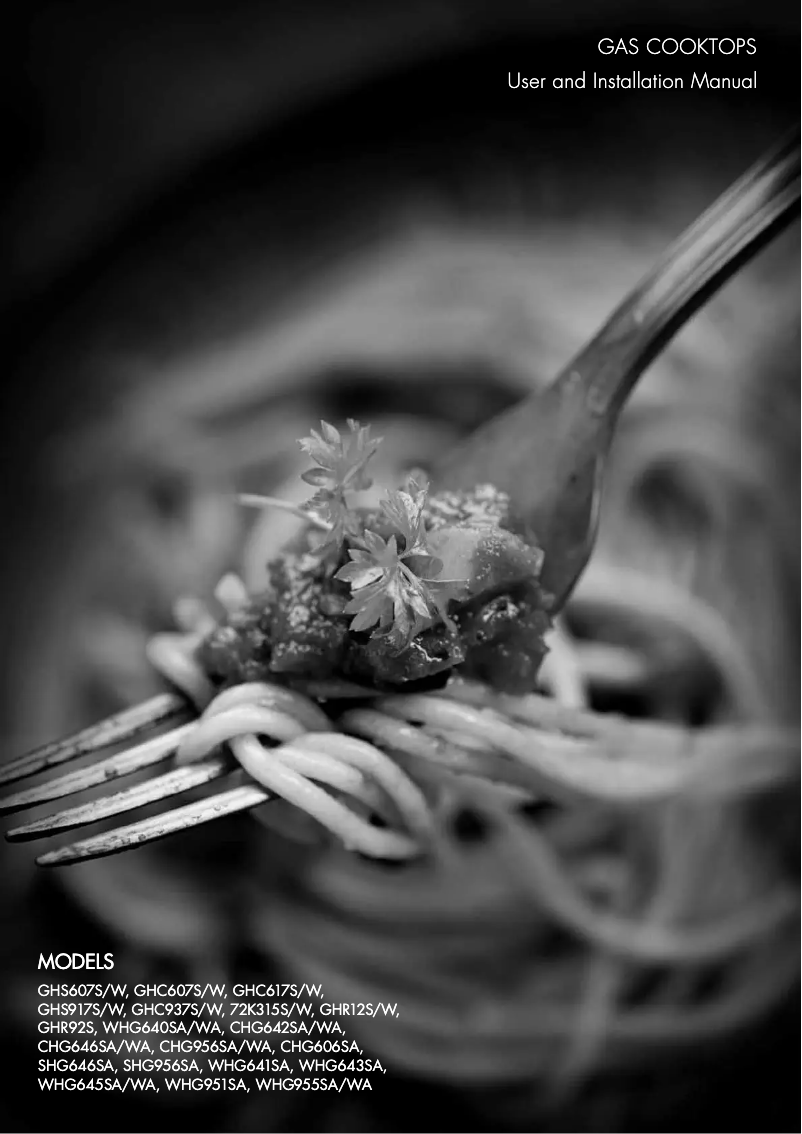 Página 1 del manual Manual de usuario Chef CHG956SA