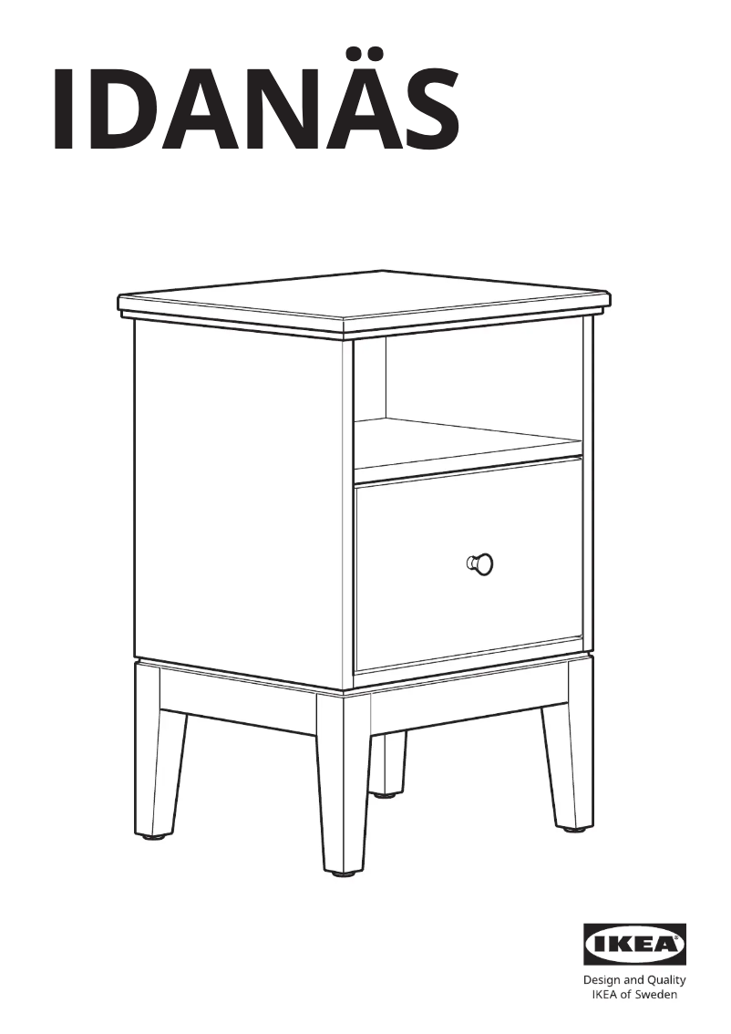 Página 1 del manual Manual de usuario Ikea IDANÄS 804.588.15