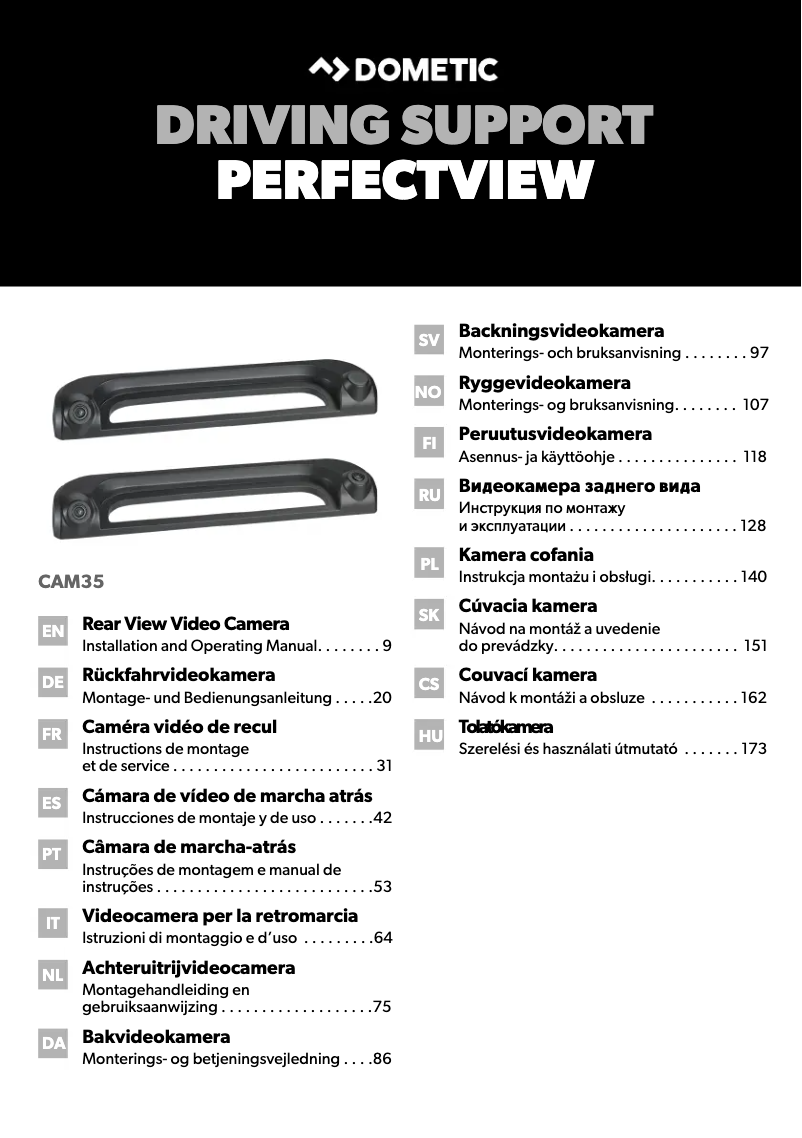 Página nº 1 - Manual de usuario Dometic CAM35
