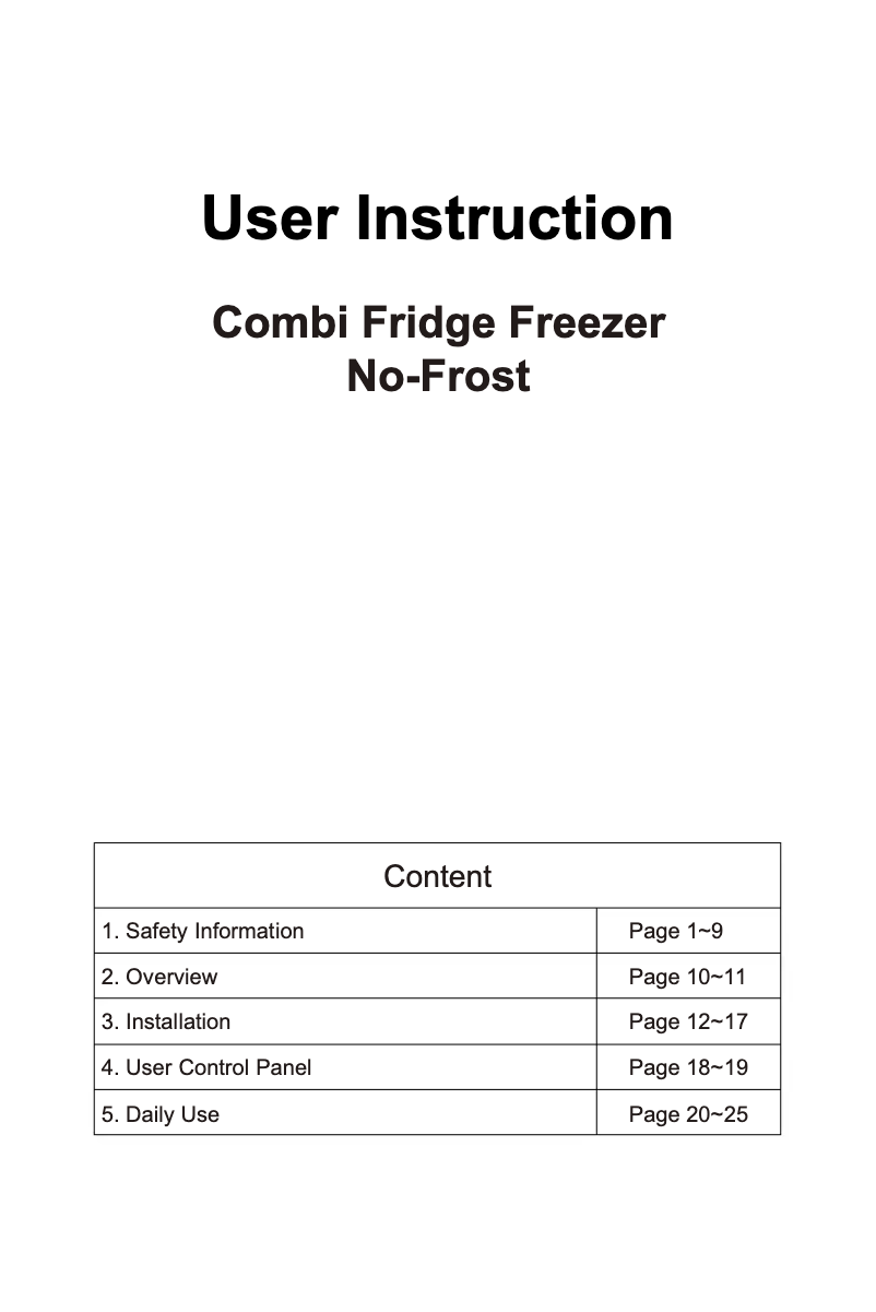 Página 1 del manual Manual de usuario Hoover HOCH1T518FBK