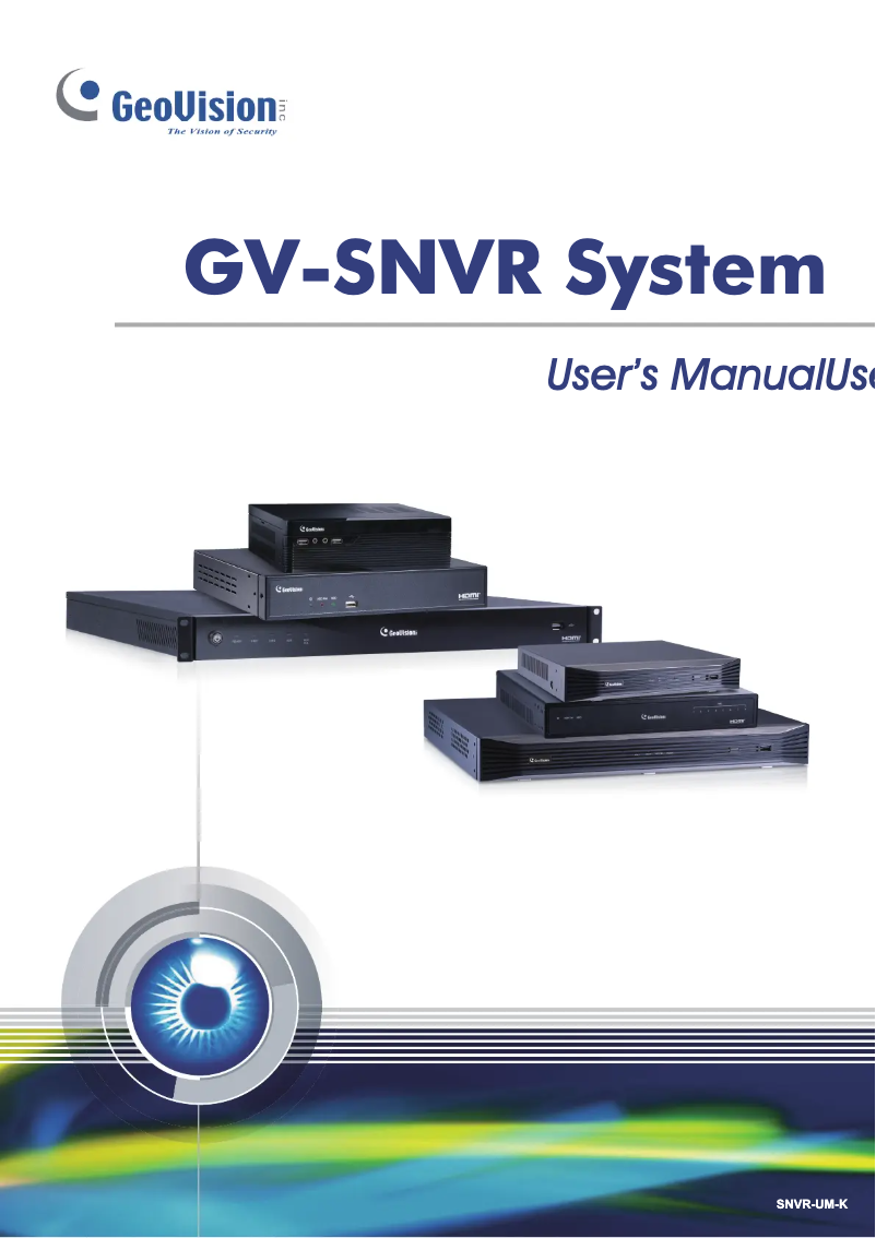 Página 1 del manual Manual de usuario Geovision GV-SNVR1612