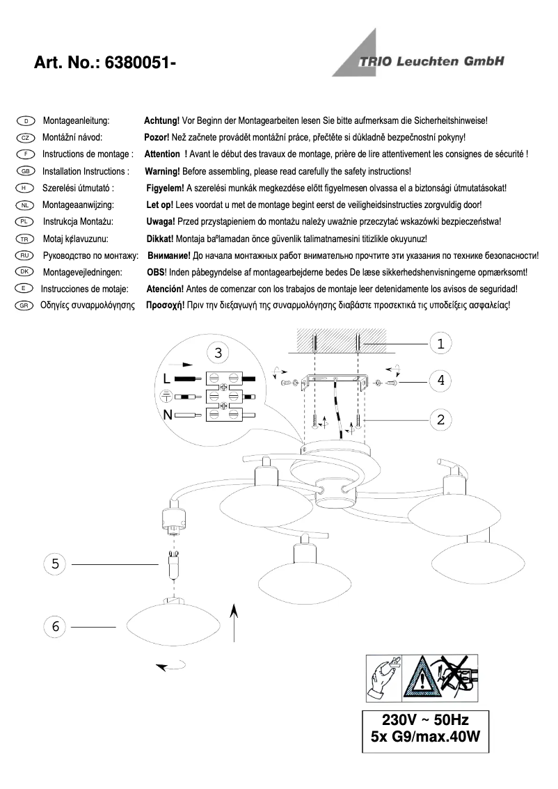 Imagen de la primera página del manual del dispositivo Lentin 6380051-08