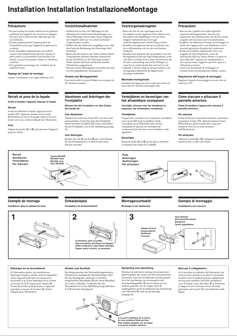 Imagen de la primera página del manual del dispositivo XR-3740