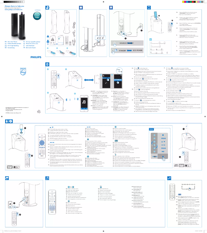 Página nº 1 - Manual de usuario Philips Fidelio DTM9030