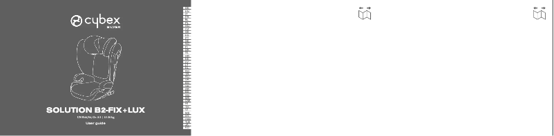 Página 1 del manual Manual de usuario Cybex Solution B2-Fix + Lux