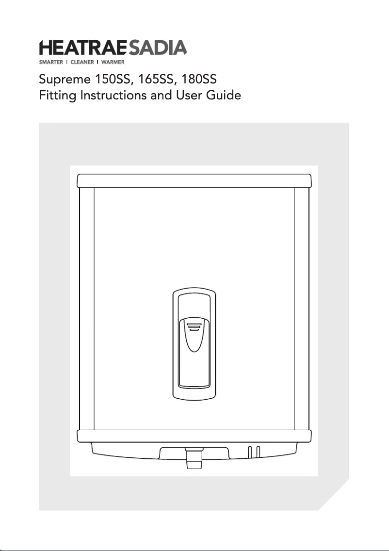 Imagen de la primera página del manual del dispositivo Supreme 180SS