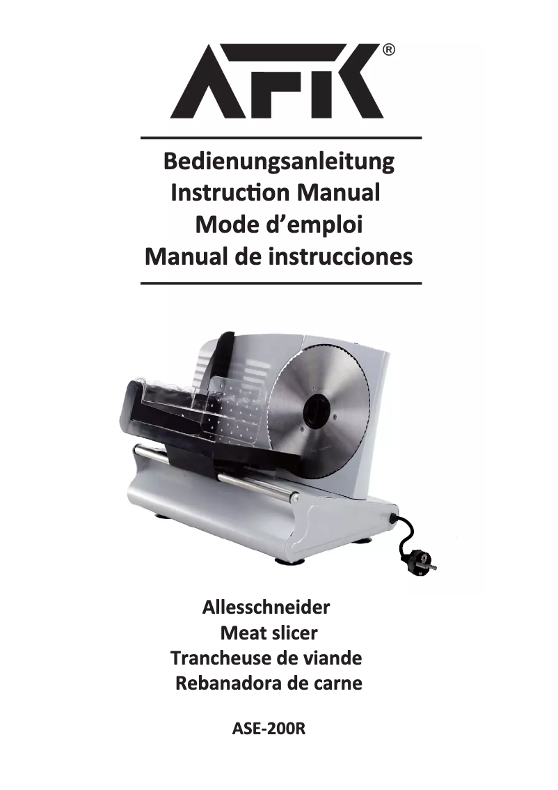Página nº 1 - Manual de usuario AFK ASE-200R