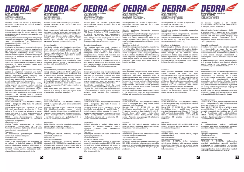 Página 1 del manual Manual de usuario DEDRA BH1057BL