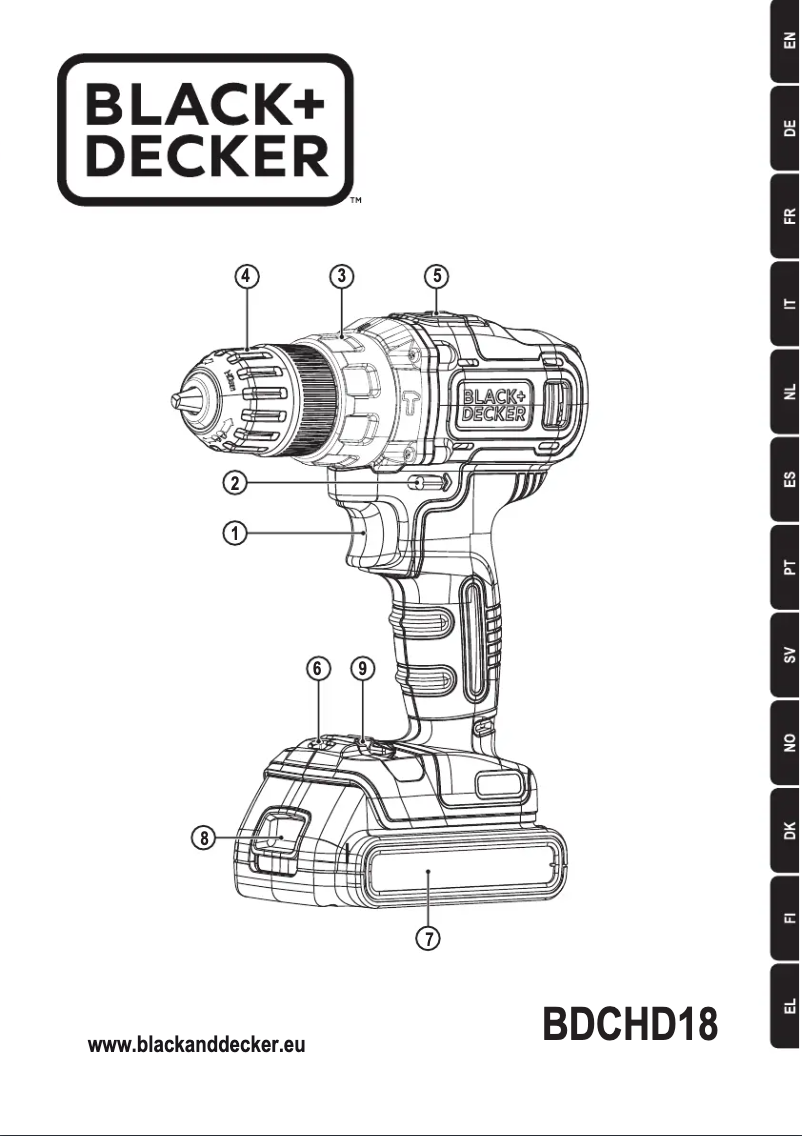 Página nº 1 - Manual de usuario Black & Decker BDC718
