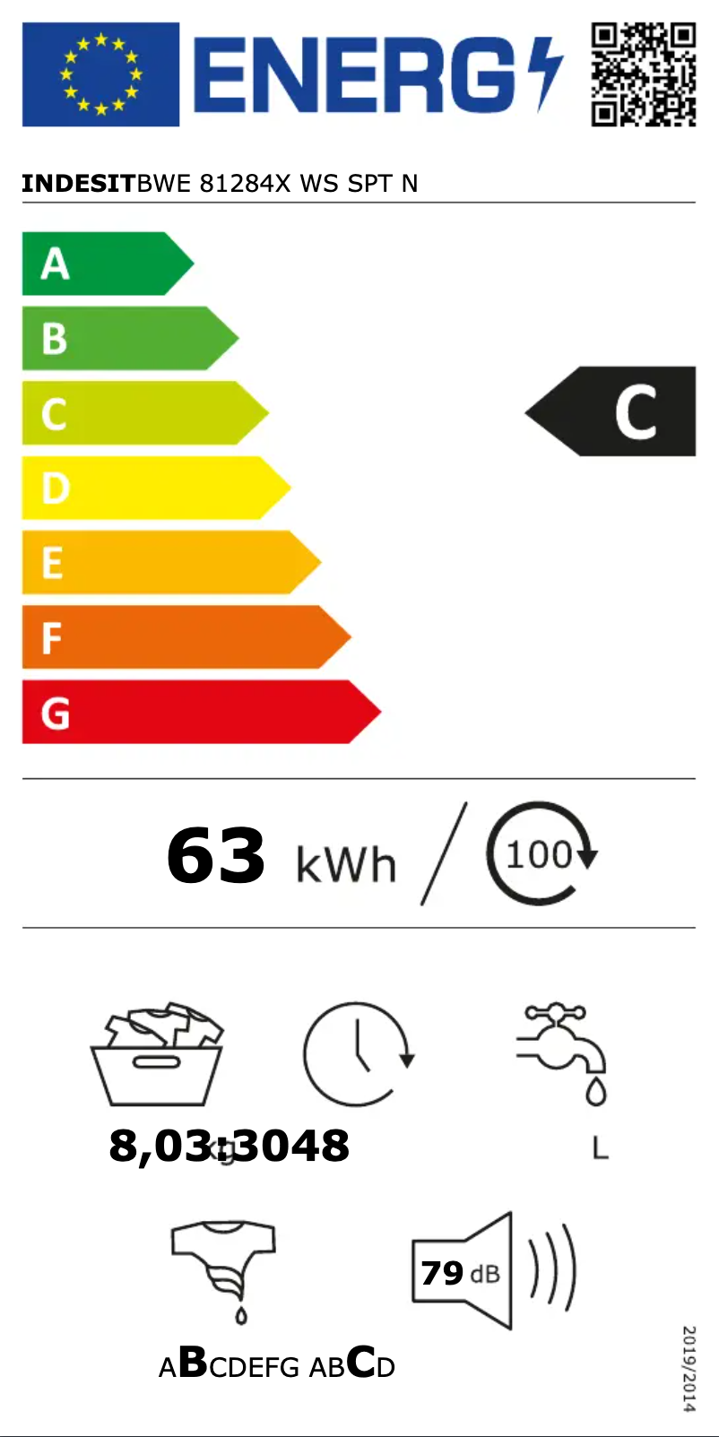 Página 1 del manual Manual de usuario Indesit BWE 81284X WS SPT N