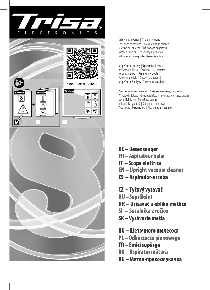 Imagen de la primera página del manual del dispositivo Quick Clean Professional T7843