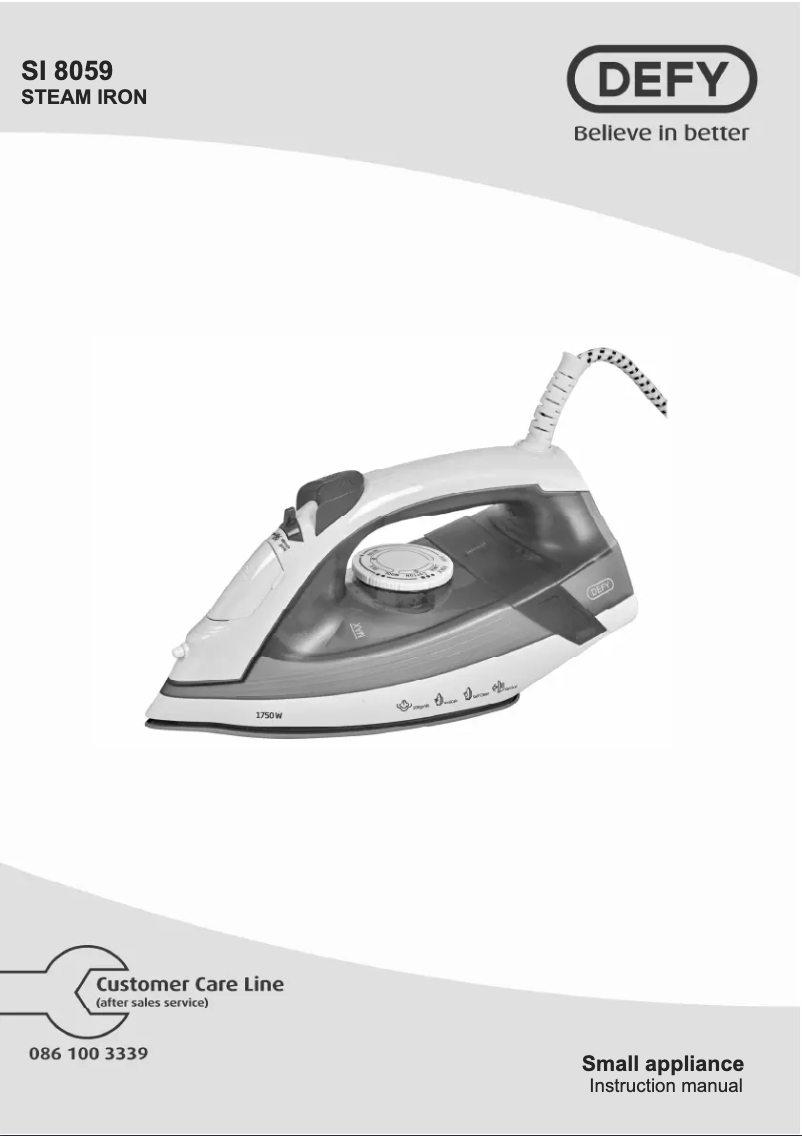 Página 1 del manual Manual de usuario Defy SI8059A1