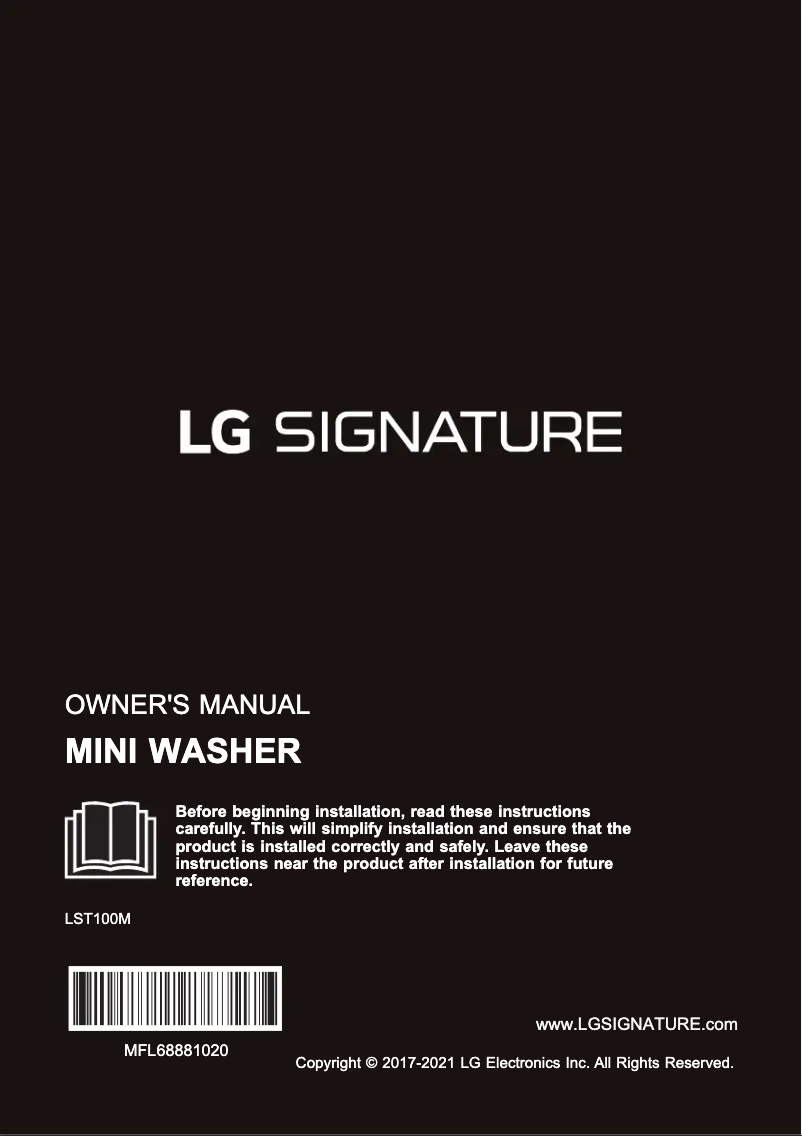 Página 1 del manual Manual de usuario LG LST100M