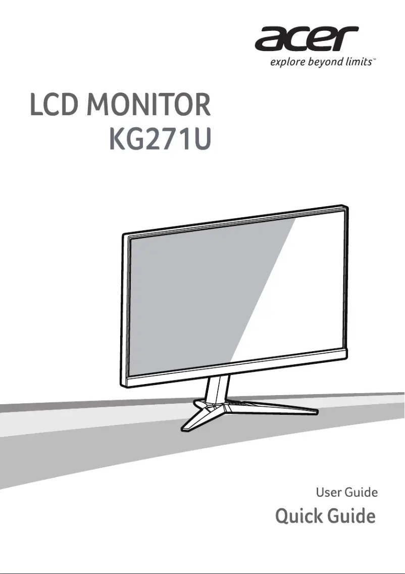 Imagen de la primera página del manual del dispositivo KG271UA