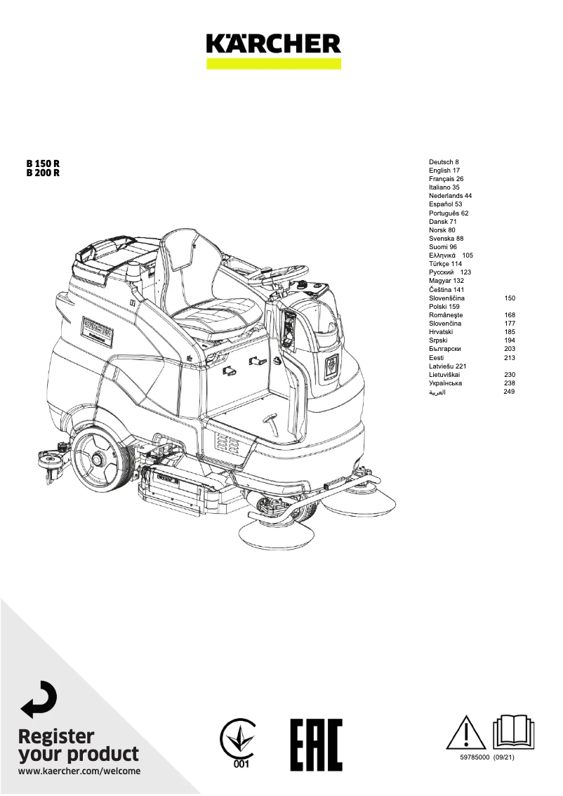 Imagen de la primera página del manual del dispositivo B 150 R Bp Pack