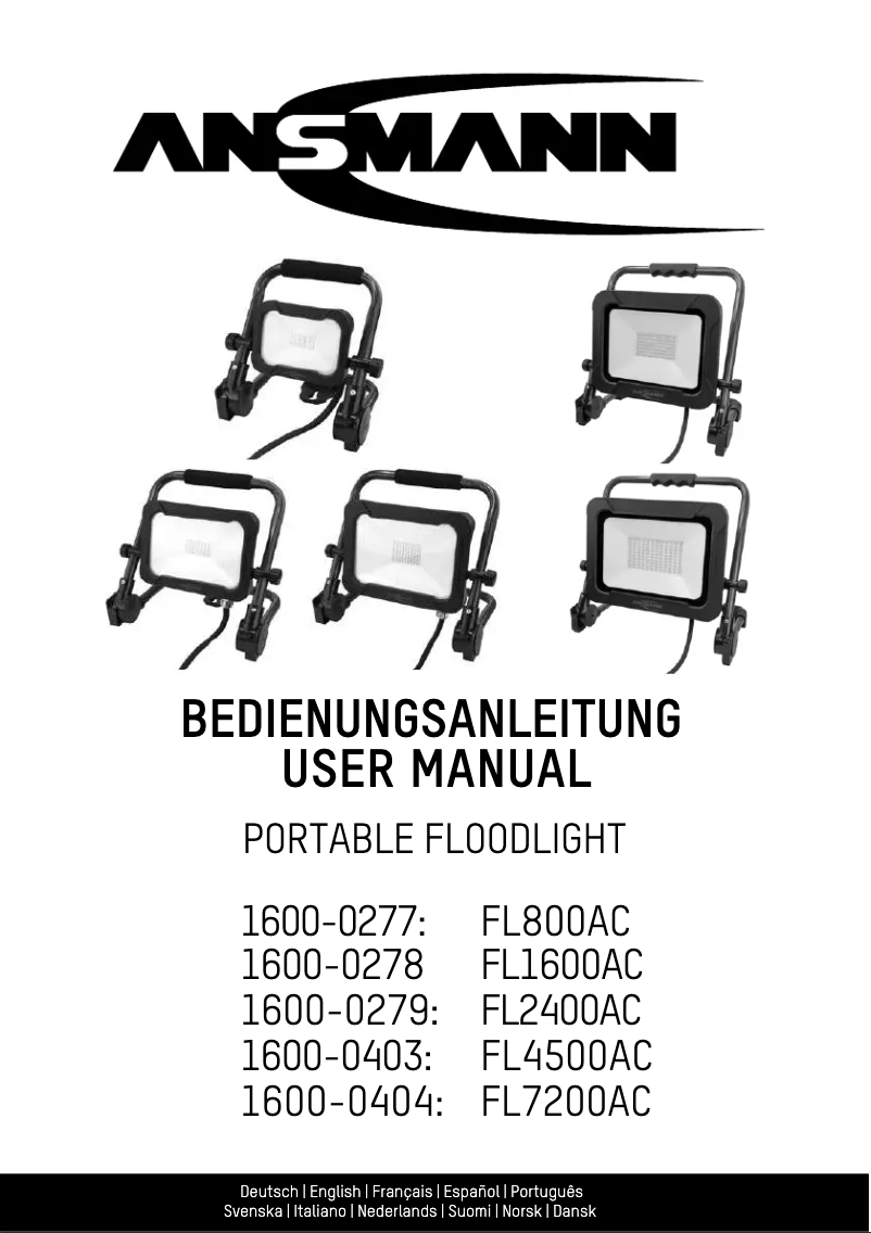 Imagen de la primera página del manual del dispositivo FL4500AC