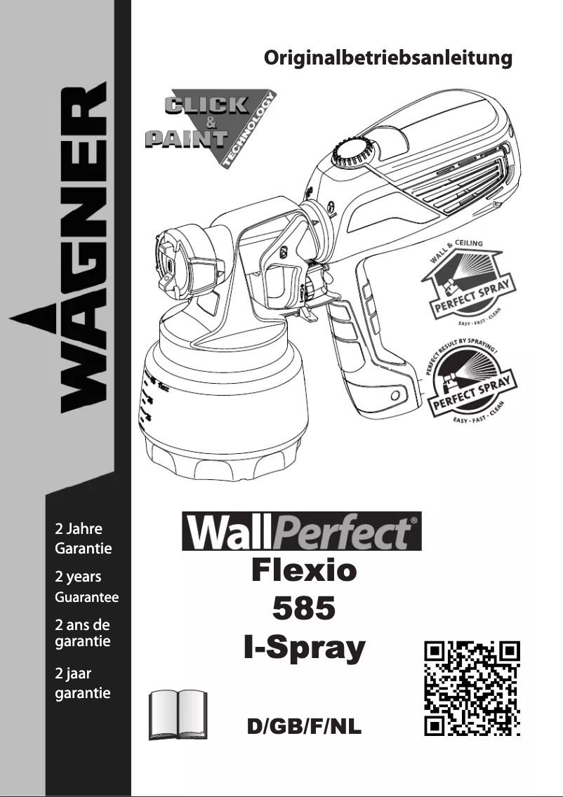 Imagen de la primera página del manual del dispositivo WallPerfect Flexio 585