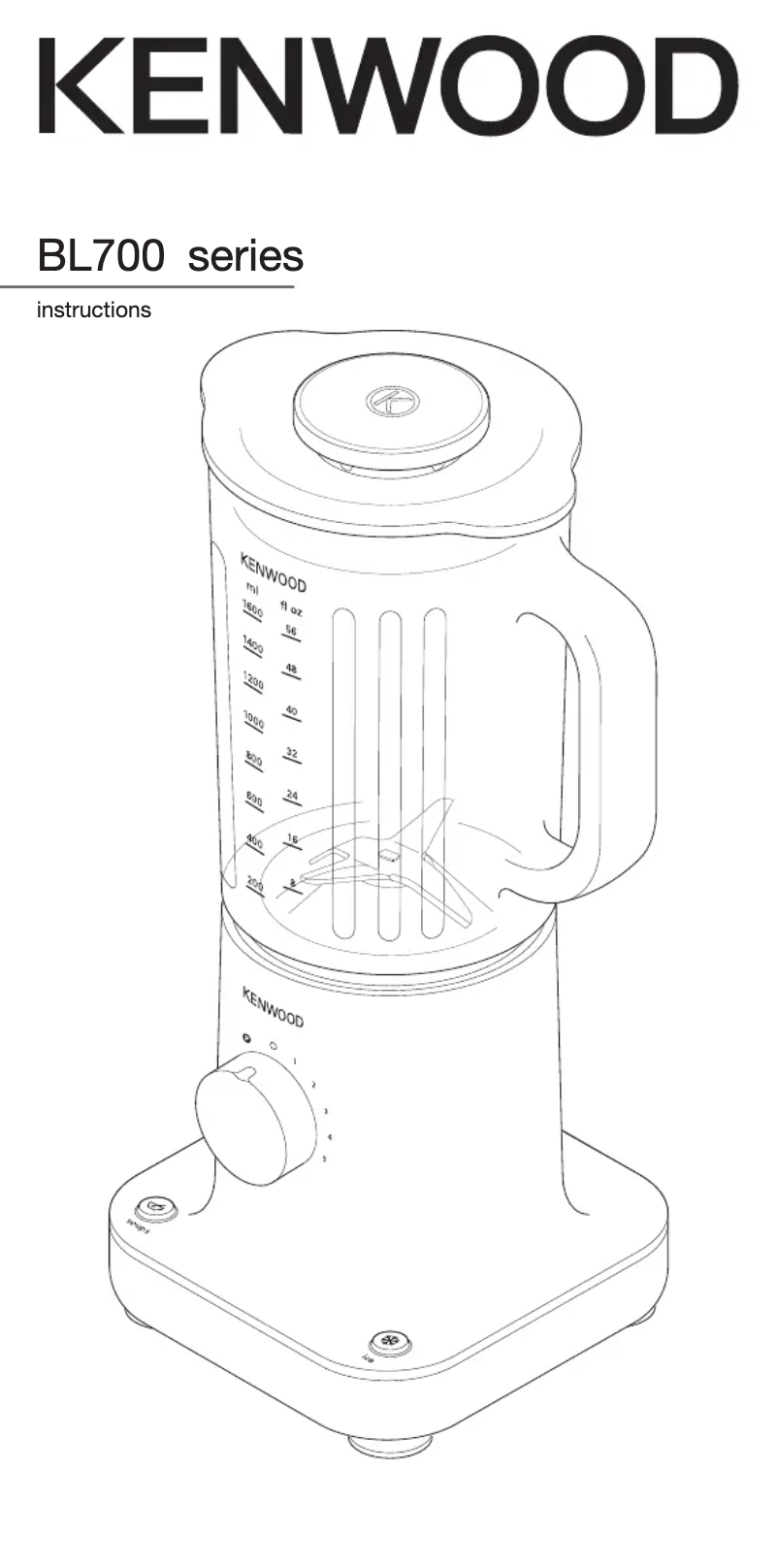 Imagen de la primera página del manual del dispositivo kMix BL700