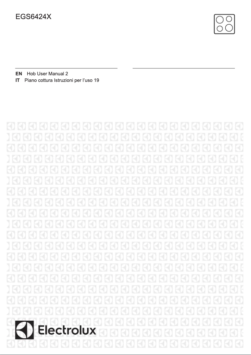 Página nº 1 - Manual de usuario Electrolux EGS6424X