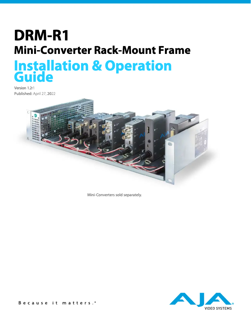 Imagen de la primera página del manual del dispositivo DRM-R2