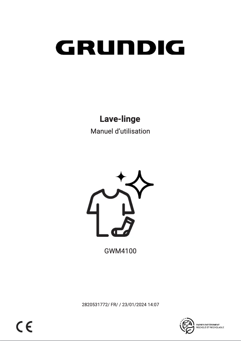 Página 1 del manual Manual de usuario Grundig GWM4100