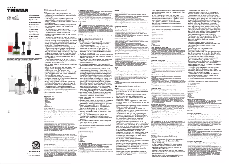 Imagen de la primera página del manual del dispositivo MX-4195